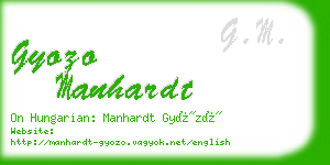 gyozo manhardt business card